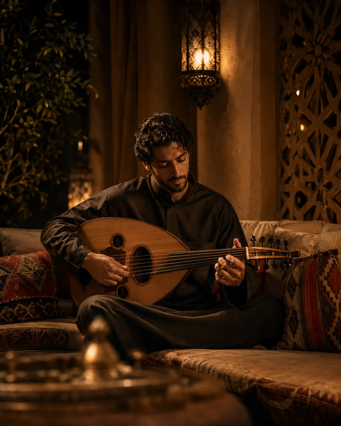 عازف عودٍ يهدّئ الأجواء